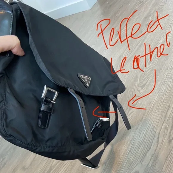 Prada - Vela Messenger Bag ~9.75”H x 13”L" x 4.5”D Black Nylon Pristine $Firm - Picture 9 of 17